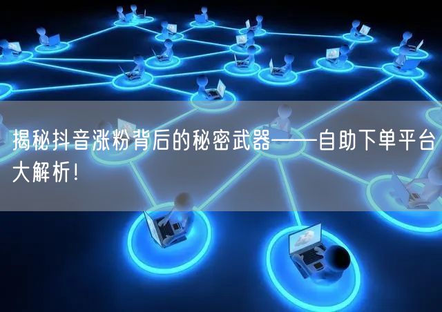 揭秘抖音涨粉背后的秘密武器——自助下单平台大解析！